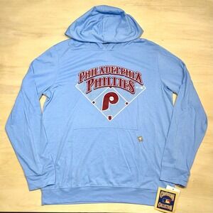 Philadelphia Phillies Levelwear  Cooperstown Relay Hooded Long Sleeve Tee Medium
